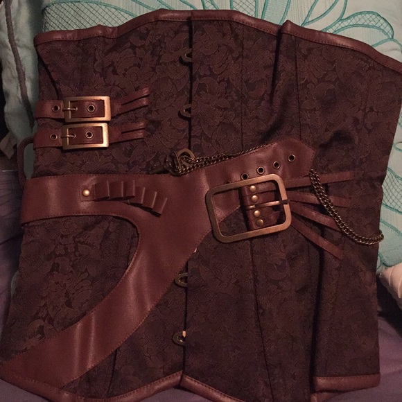 Steampunk Steel boned corset. - Picture 3 of 3